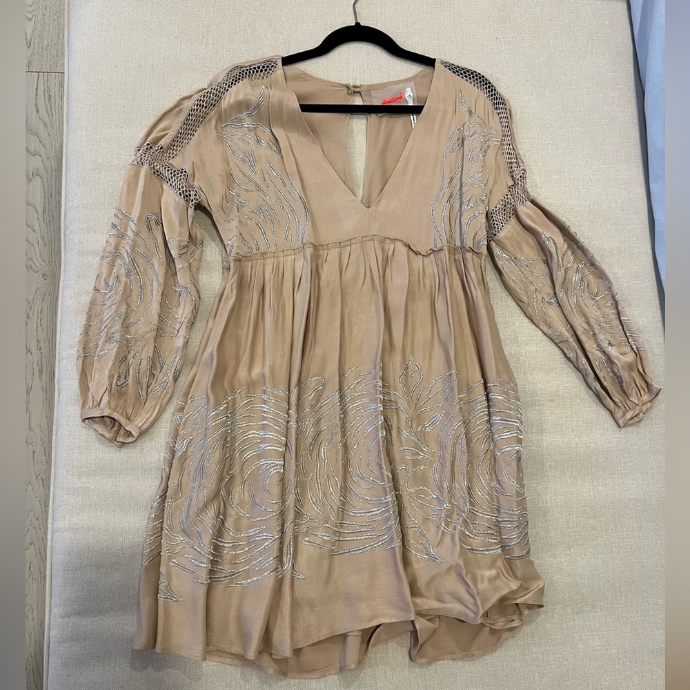 Beautiful Free People golden boho dress
